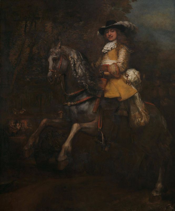 Portrait of Frederick Rihel on Horseback
