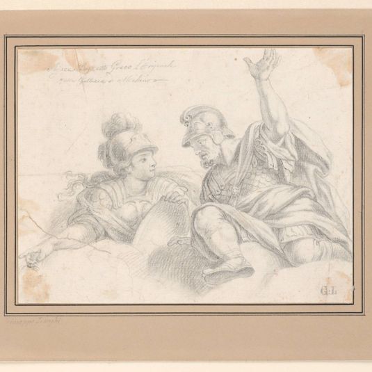 Two Roman Soldiers in Conversation