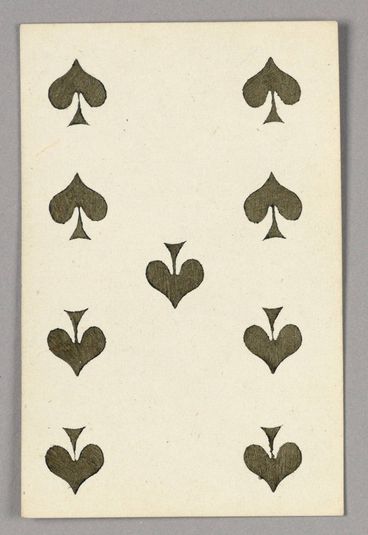 Nine of Spades from Set of "Jeu Imperial–Second Empire–Napoleon III" Playing Cards