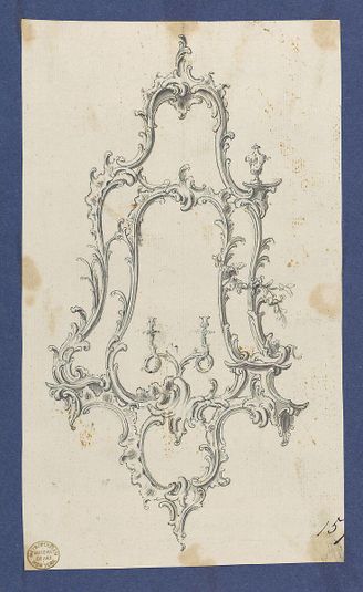 Mirror with Sconces, in Chippendale Drawings, Vol. I