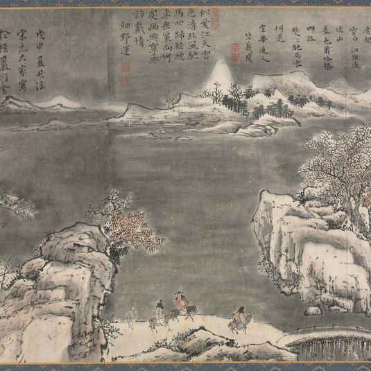 Evening Snow Blending River and Sky, from Eight Views of Xiao-Xiang