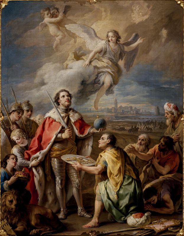Seville Surrenders to the king, Saint Ferdinand