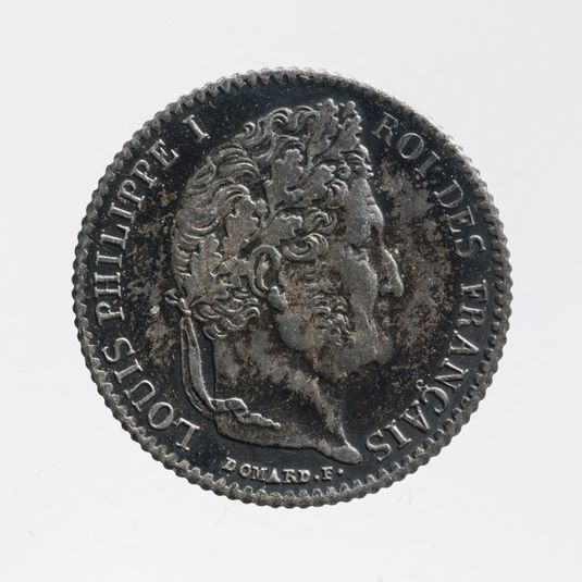 Pièce d'un quart de franc de Louis-Philippe, 1844