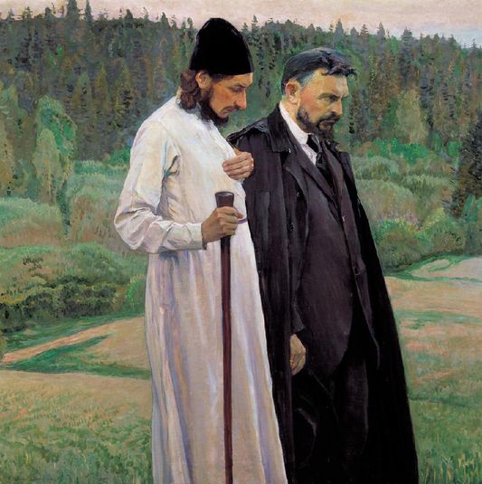 Portrait of the philosophers S.N. Bulgakov and P.A. Florensky
