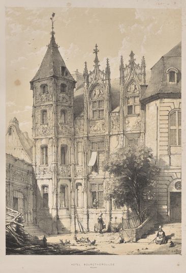 Architecture of the Middle Ages:  Hotel Bourgtheroulde, Rouen