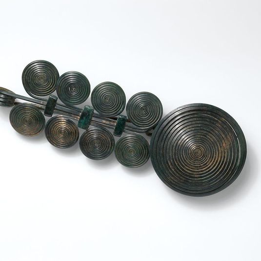 Large Brooch with Spirals