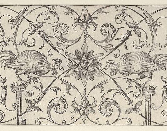 Friezes with Birds, Flowers and Meandering Wreaths and Scrolls (4)