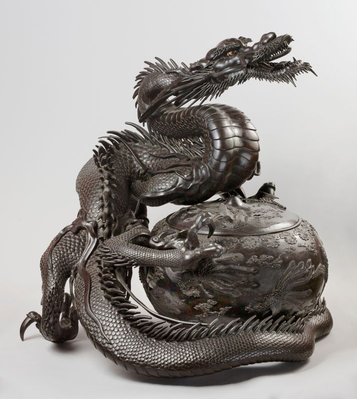 Brûle-parfum (kōro 香炉) au dragon