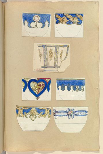 Seven Designs for Decorated Cups