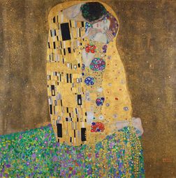 Gustav Klimt, The Kissand "Picture this! The Belvedere Collection from Cranach to Lassnig" in international sign