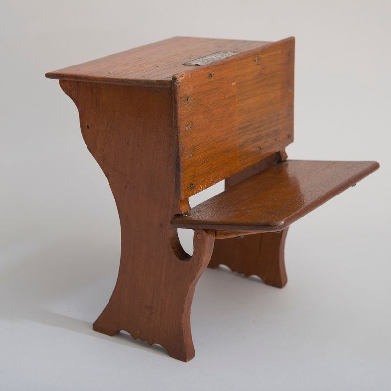 James Smith's 1869 School Desk and Seat Patent Model