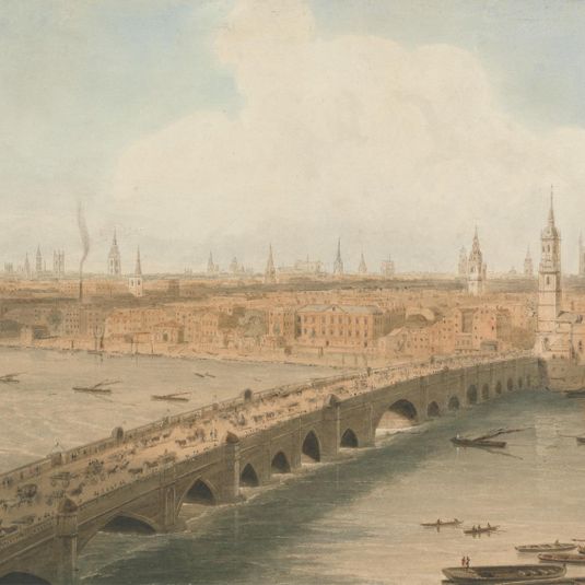 View of London Bridge and St. Paul's Cathedral