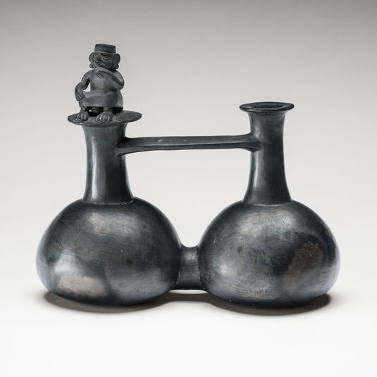 Double Vessel with a Seated Figure