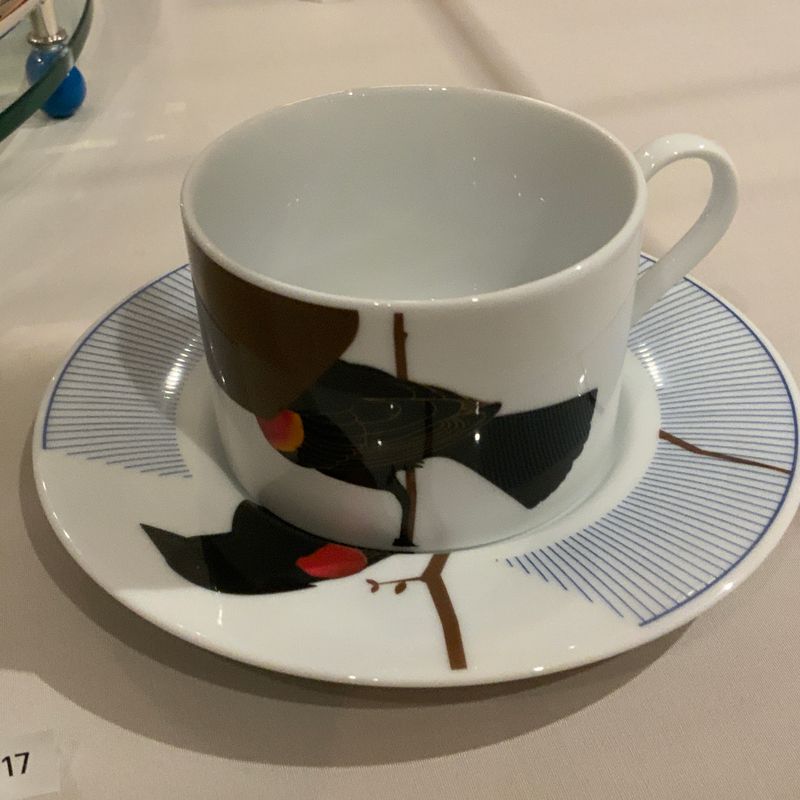 Cup and Saucer, "Seconds" Pattern, one of four
