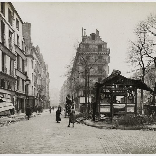 Le quartier St Paul bombardé le 12 avril 1918  (22h30)