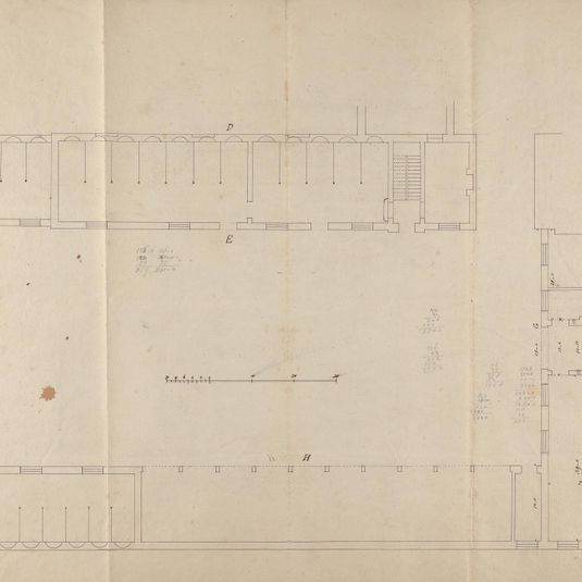 Cobham Hall, Kent: Plan of the Stables