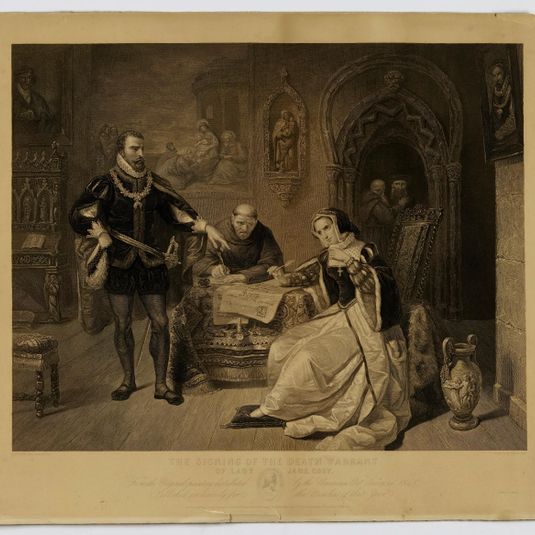 Signing of Death Warrant of Lady Jane Grey