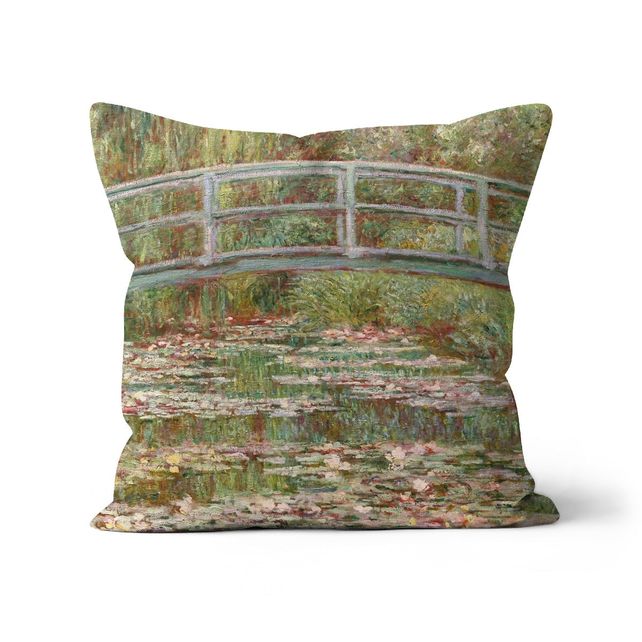 Bridge Over a Pond of Water Lilies, Claude Monet 1899 Cushion Smartify Essentials