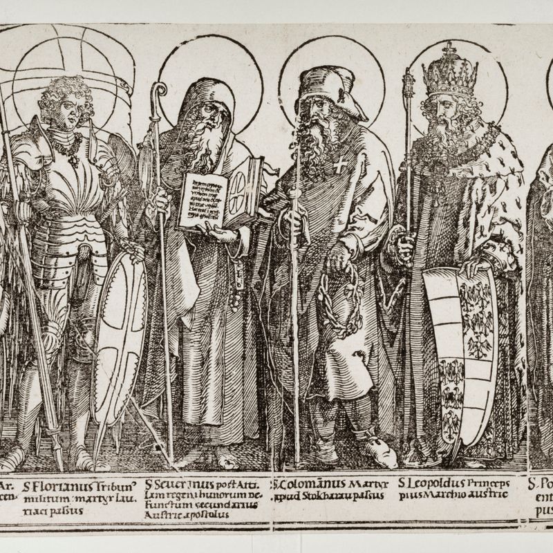 Huit Saints Patrons de l'Autriche (Bartsch 116)
