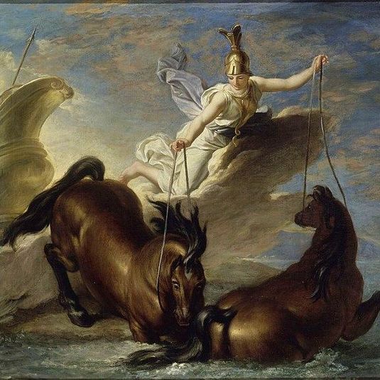 Story of Minerva - Minerva Watering her Horses into the Sea