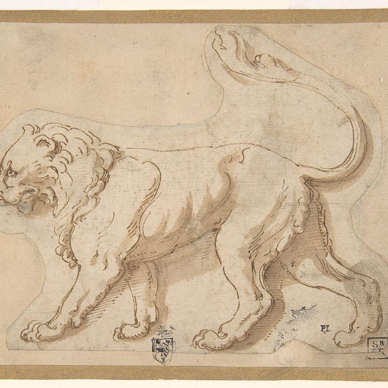 A Lion in Profile Facing to the Left ("Leo")