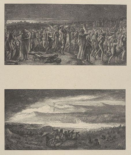 The Departure of the Israelites–Destruction of Pharoah and His Host (Dalziels' Bible Gallery)