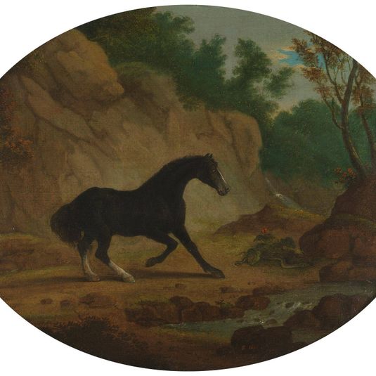A Horse Frightened by a Snake