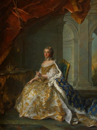 Posthumous portrait of Louise Elisabeth of France (1727-1759), Duchess of Parma, in court dress