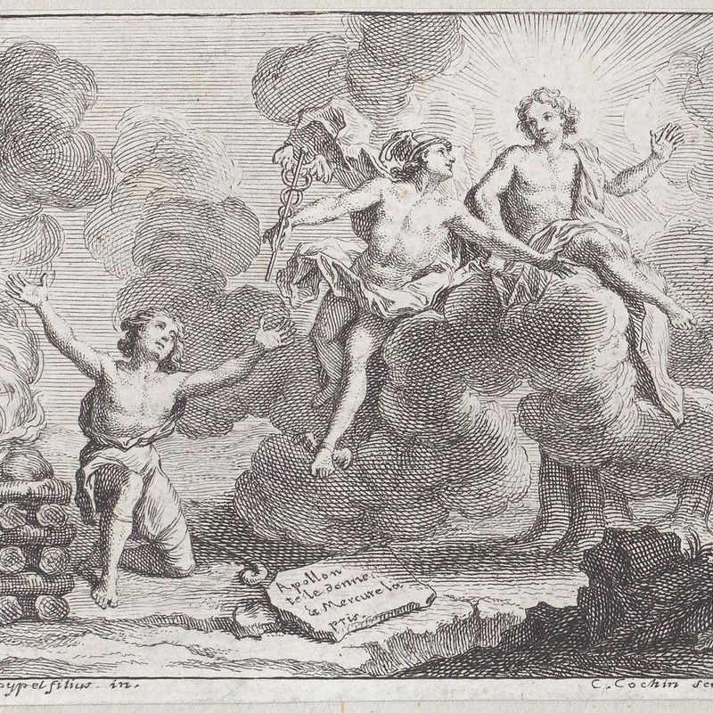 Apollo, Mercury, and the Shepherdesses, Fable X in La Motte, Fables Nouvelles