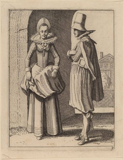 Two Figures in Costume