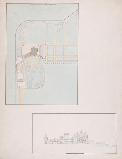 Lilleshall Hall, Shropshire: General Plan and Elevation