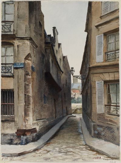 Rue Chanoinesse en 1899.