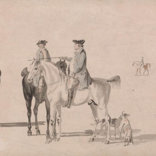 The Duke of Cumberland With a Gentleman and a Groom, All Mounted, and Dogs