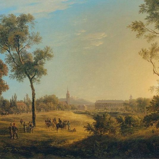 Scene from the Napoleonic Wars: View of Kaiserebersdorf