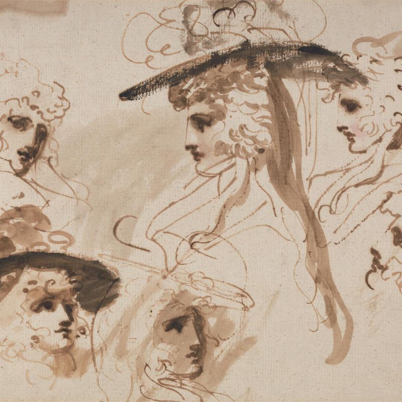 Studies for the Head of a Lady (Studies of a Woman's Head)
