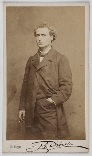 Portrait de Théophile Penot (1826-1895), dit Théophile Omer, régisseur de l'Odéon et acteur de théâtre.
