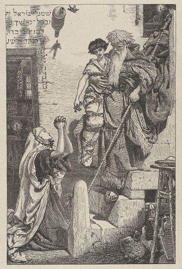 Elijah and the Widow's Son (Dalziels' Bible Gallery)