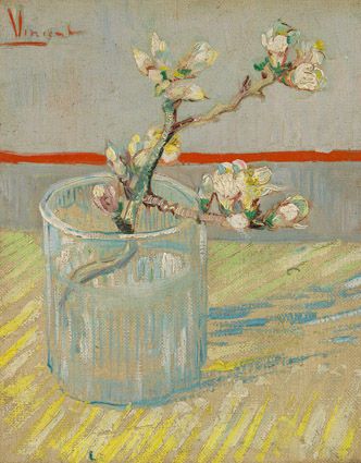 Vincent van Gogh - Sprig of Flowering Almond in a Glass Smartify Editions