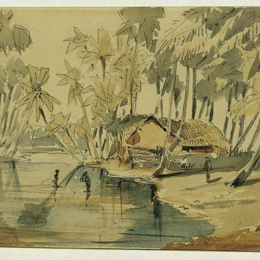 Palm Grove on Ceylon (Sri Lanka)