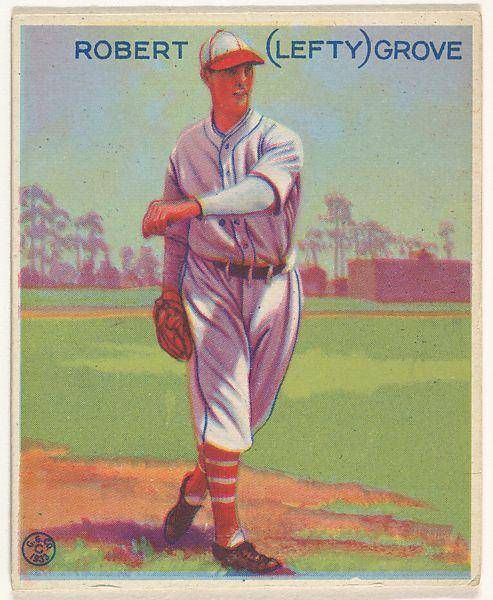 Robert (Lefty) Grove, Philadelphia Athletics, from the Goudey Gum Company's Big League Chewing Gum series (R319)