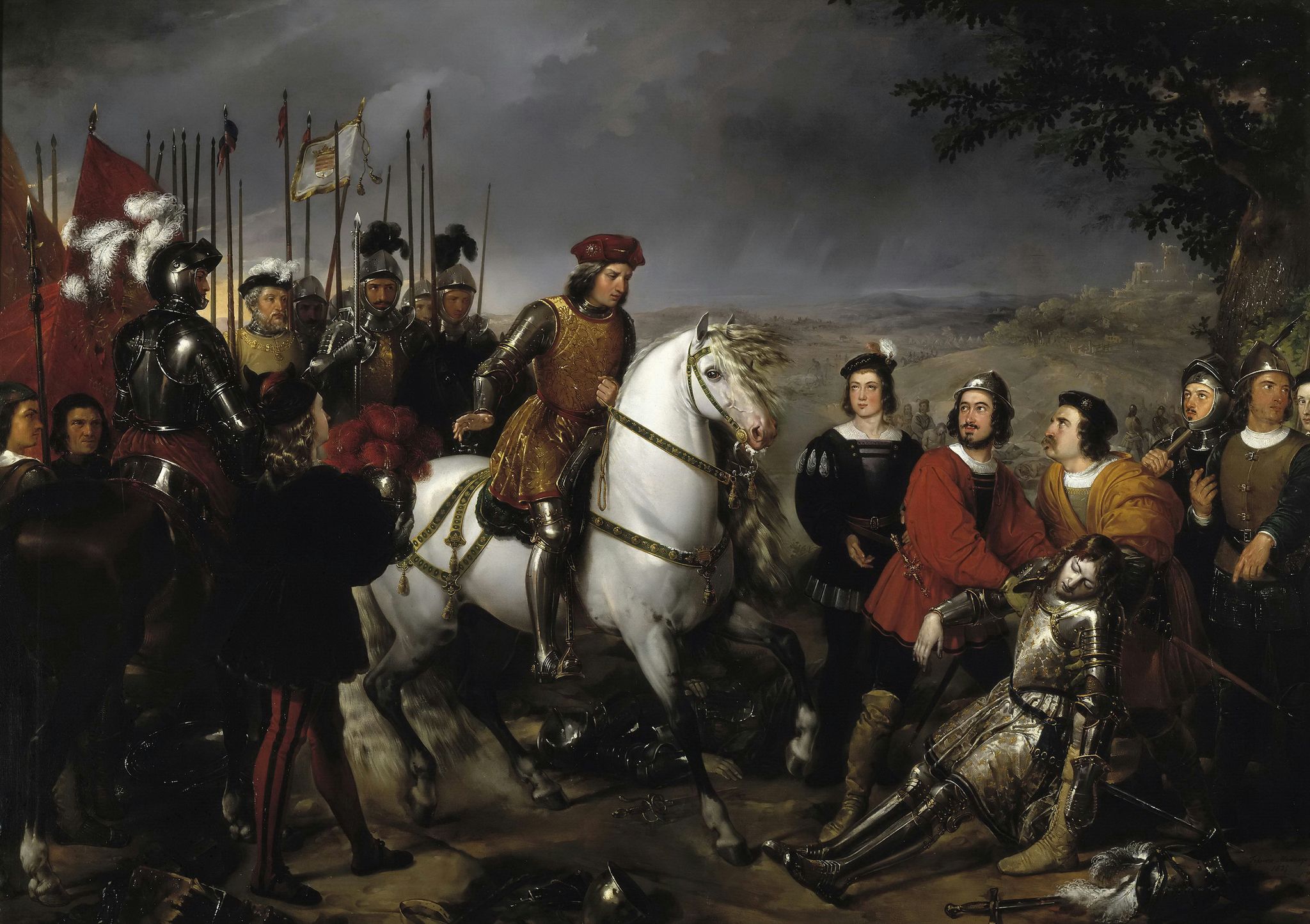 Gonzalo Fernández de Córdoba at the Battle of Cerignola