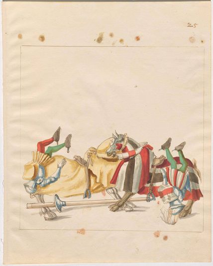 Freydal, The Book of Jousts and Tournaments of Emperor Maximilian I: Combats on Horseback (Jousts)(Volume I): Plate 24