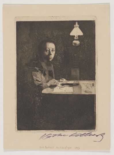 Self-Portrait at the Table II