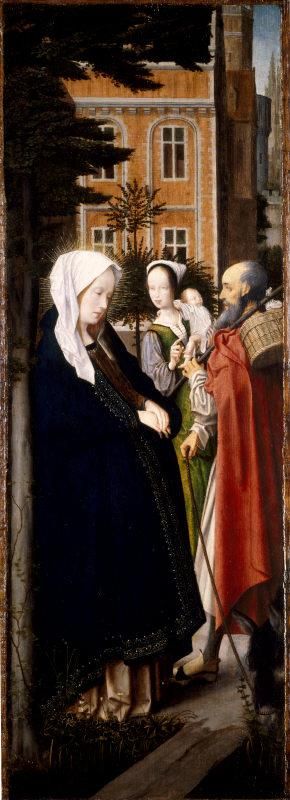 The Virgin and Saint Joseph at Bethlehem (recto) and Virgin Annunciate (verso)