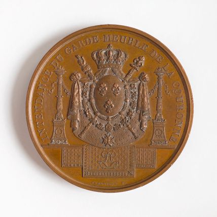 Médaille de fonction de l'intendance du garde-meuble de la couronne et du service des cérémonies, 1814-1830