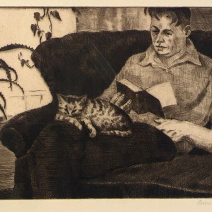 Man Reading (Portrait of Gustaf Dalstrom)