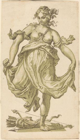 Dancing Nymph with Bow and Arrows