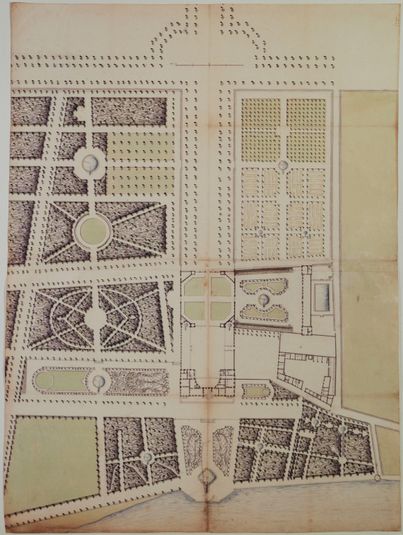 Plan général du château de Choisy tel qu'il était du temps de Mademoiselle