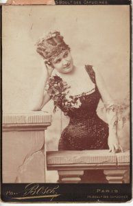 Portrait de l'actrice Jeanne Abadie (18...- 1902)