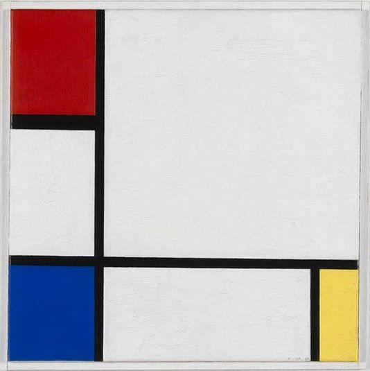 Composition No.IV, with Red, Blue, and Yellow